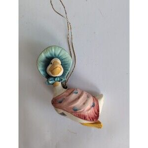 Jemima Puddleduck Christmas Ornament BEATRIX POTTER F. WARNE ITALY ANRI Vtg